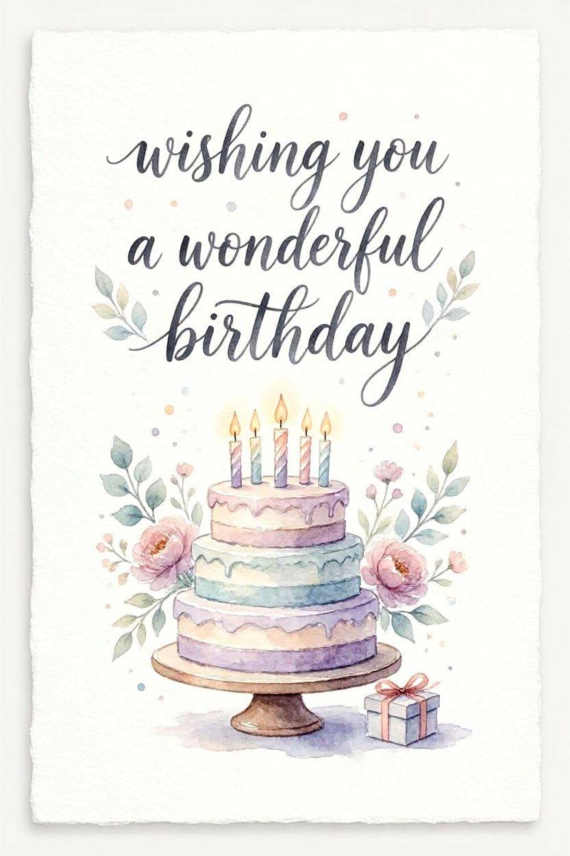 Birthday Cake — Birthday card design