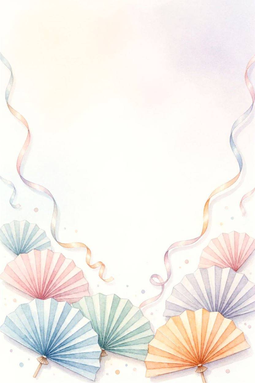 Party Streamers — Birthday card design