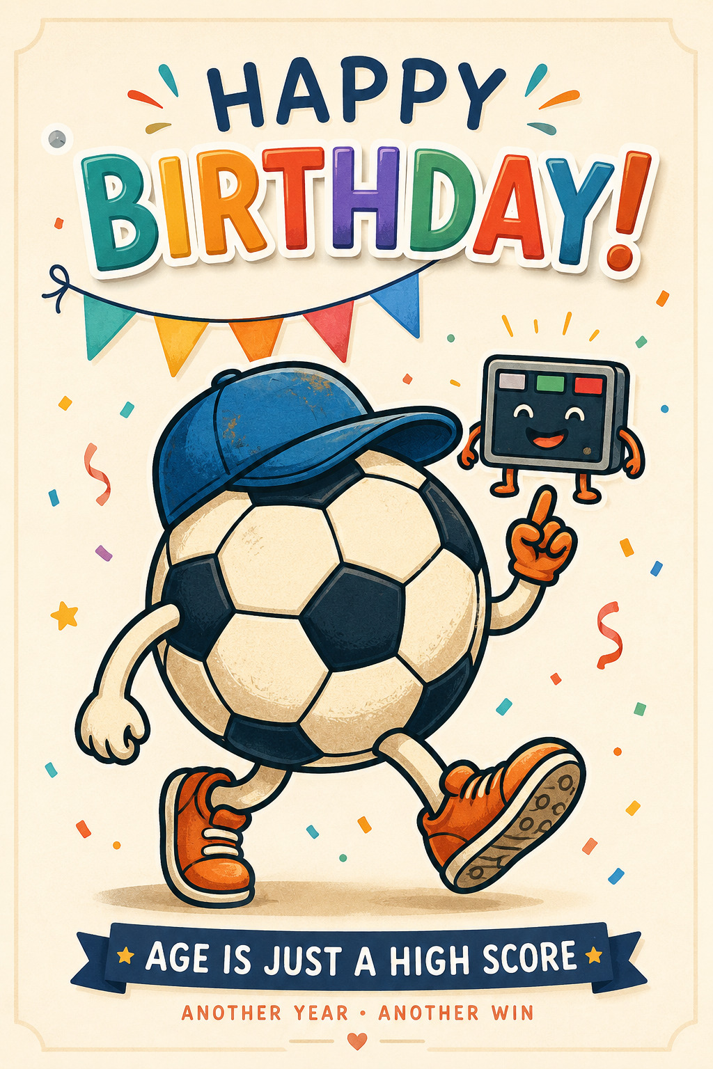 Birthday Football 1 — Birthday card design