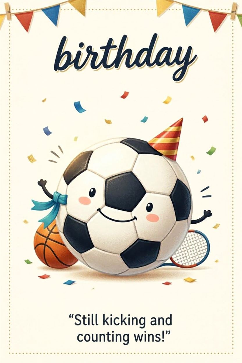 Birthday Sport 3 — Birthday card design