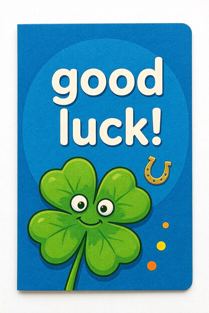 Good Luck 1 — Good Luck card design