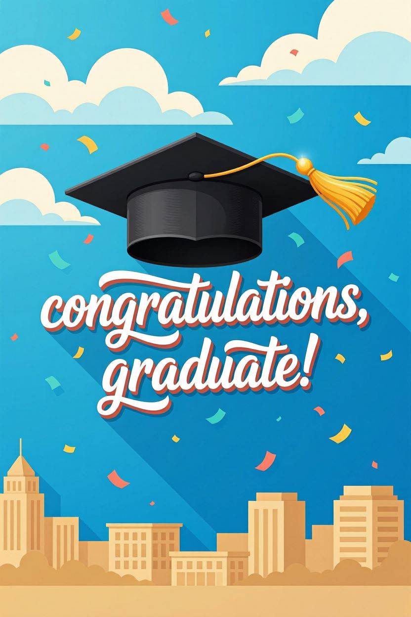 Congratulations Graduate — Graduation card design