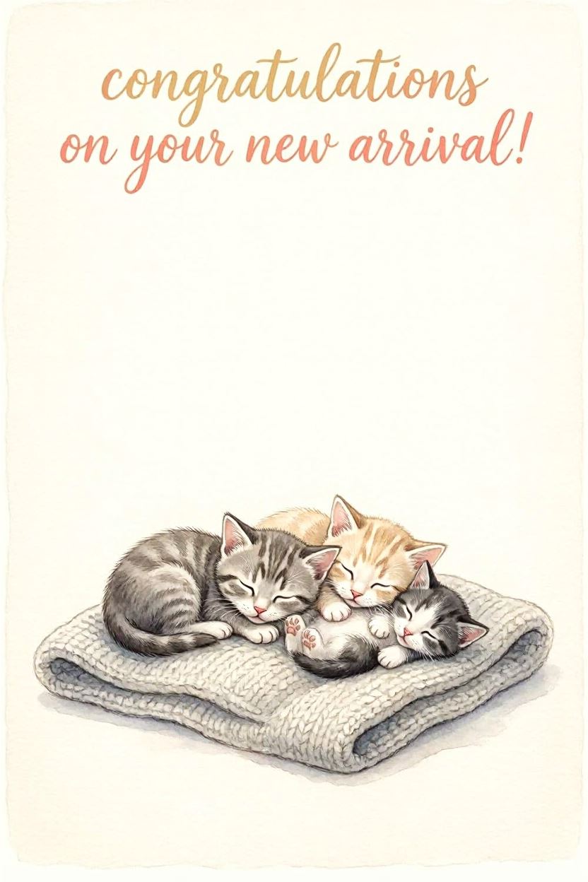 New Baby 4 — New Baby card design