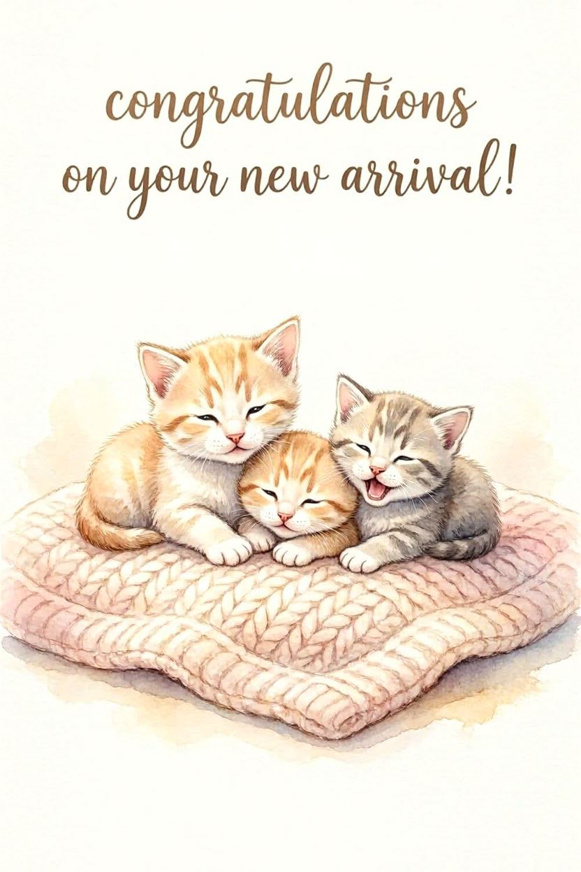 New Baby 5 — New Baby card design