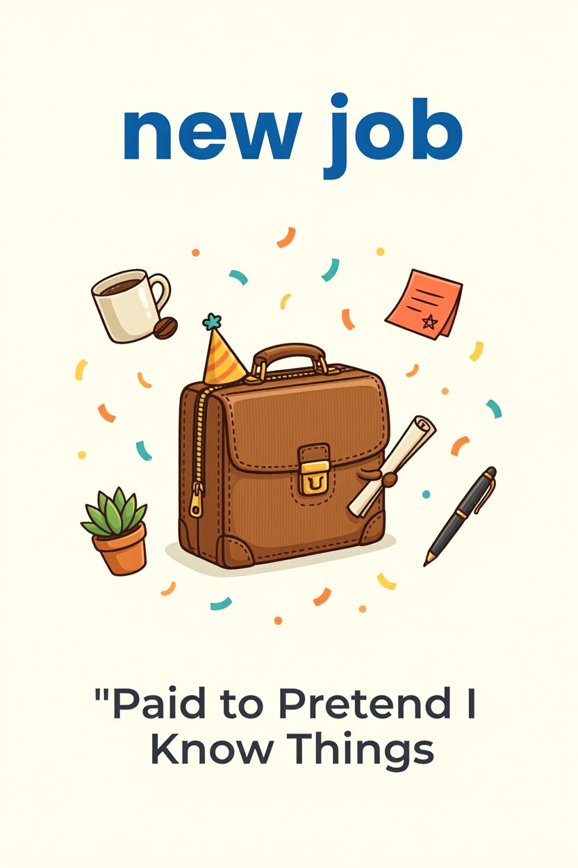 New Job Funny 1 — New Job card design