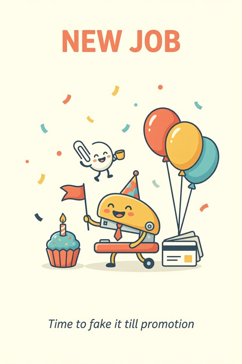 New Job Funny 3 — New Job card design