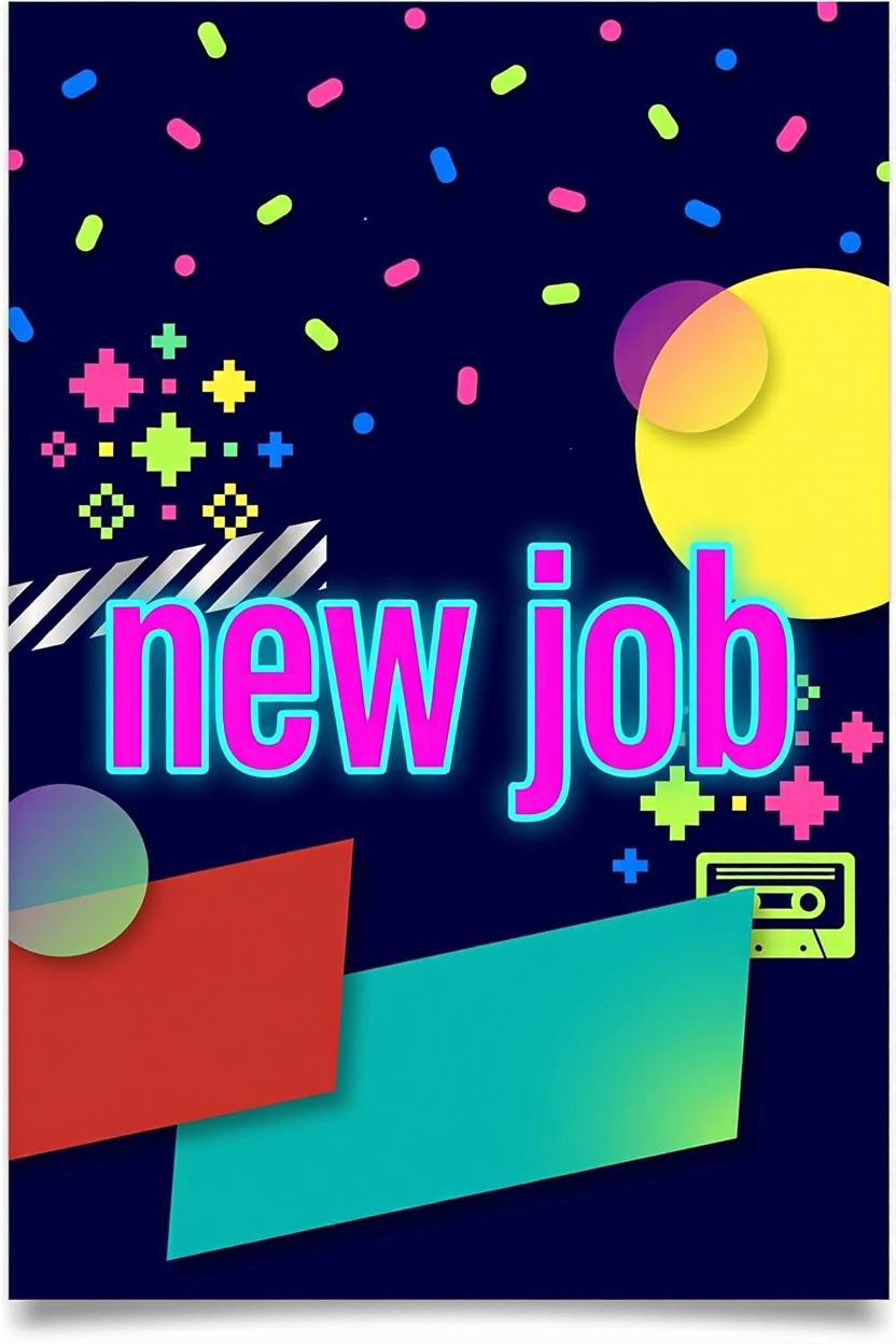 New Job Retro — New Job card design