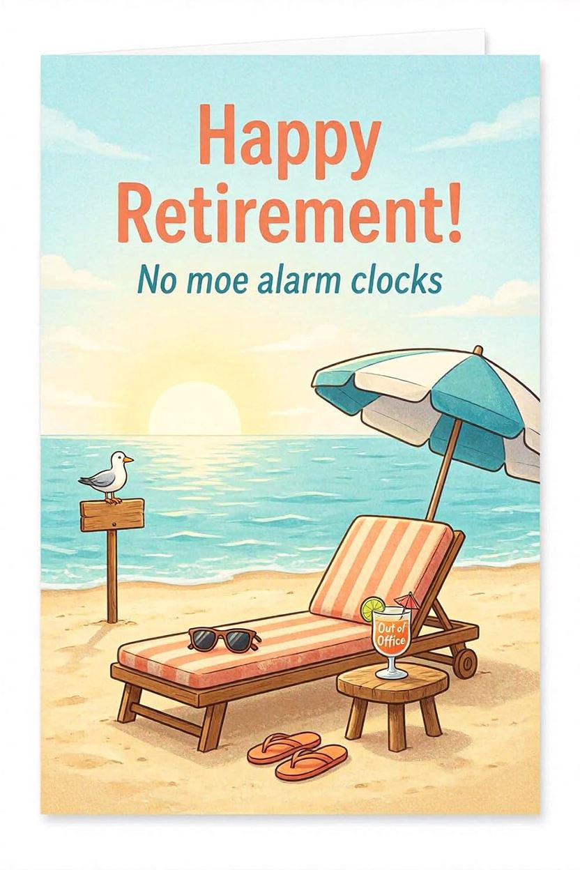 Retirement 2 — Retirement card design