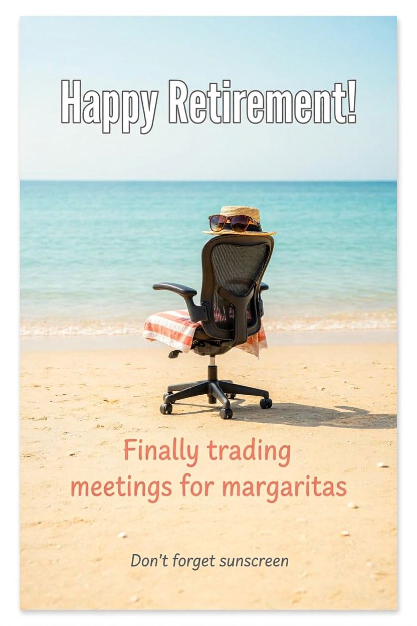 Retirement 4 — Retirement card design