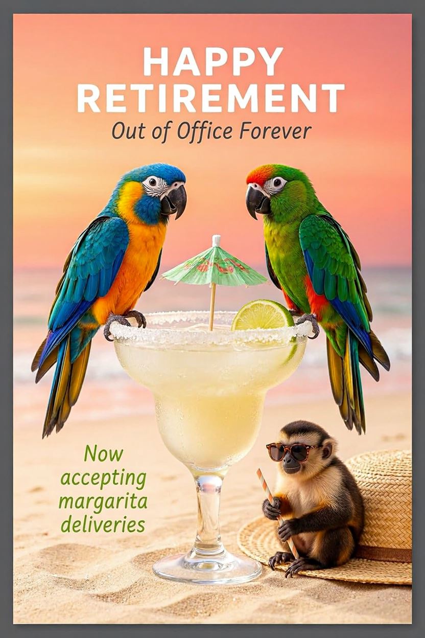 Retirement 5 — Retirement card design