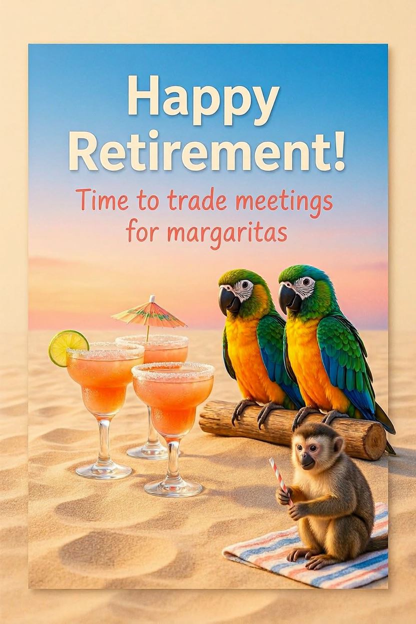 Retirement 6 — Retirement card design