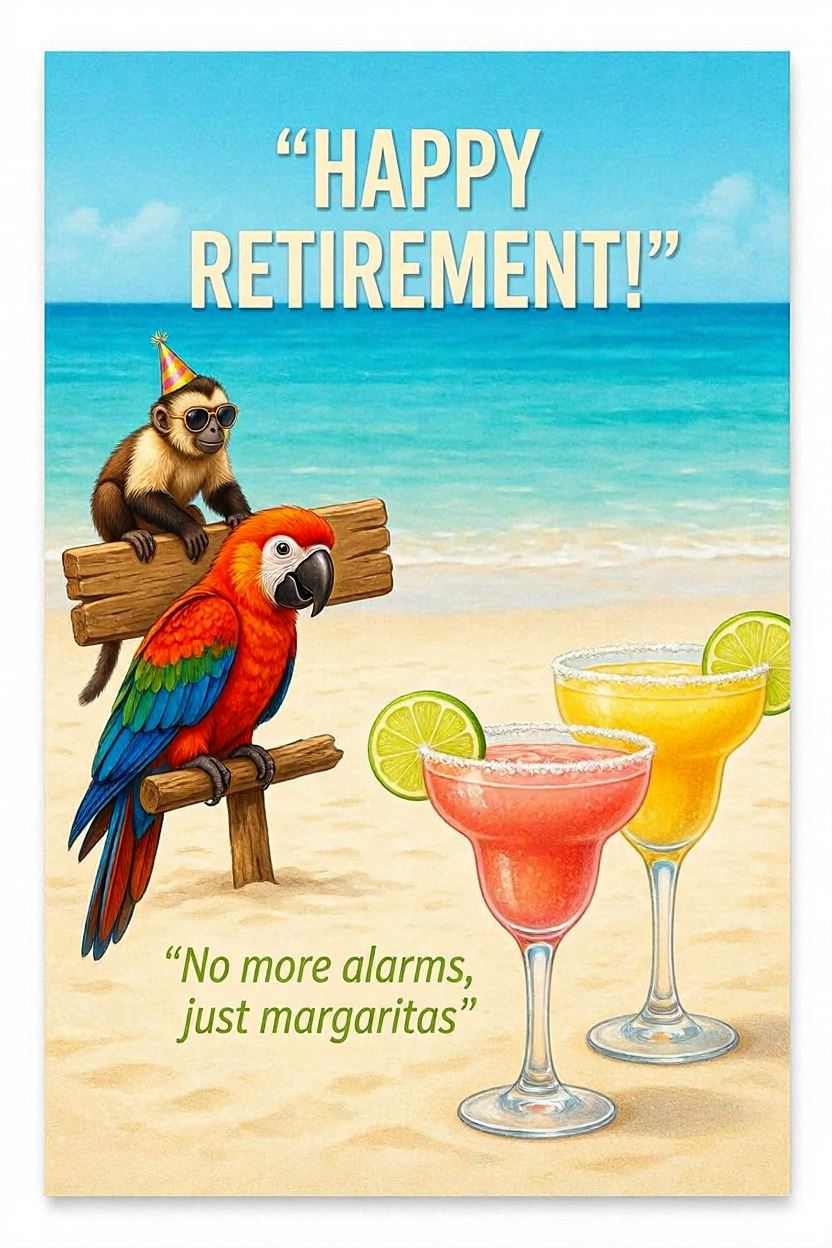 Retirement 7 — Retirement card design