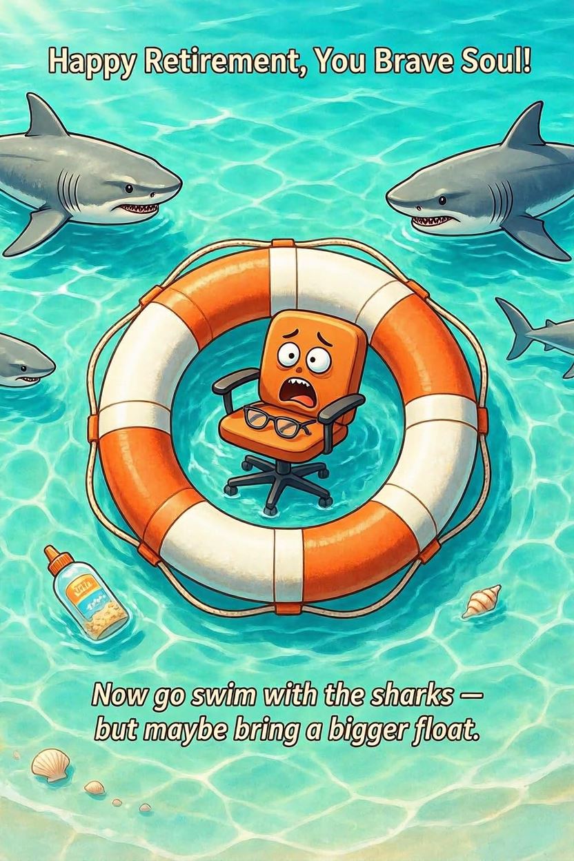 Retirement 8 — Retirement card design