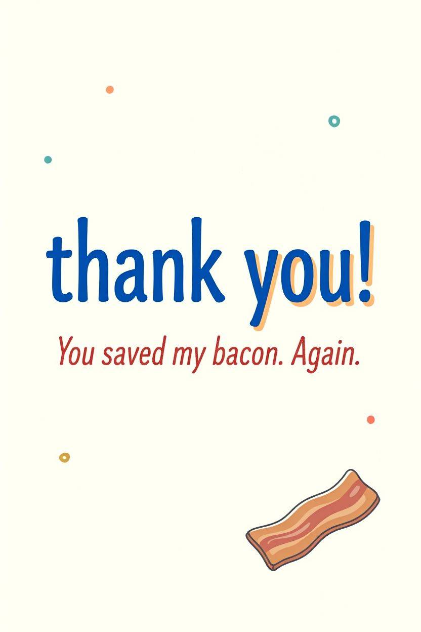 Thank You 2 — Thank You card design